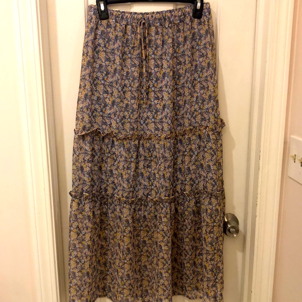 COPY - Tiered Ruffle Floral Skirt